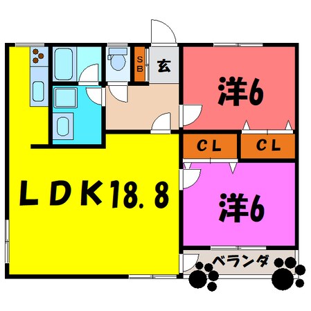 クレイン小塙（高崎市下小塙町）の物件間取画像